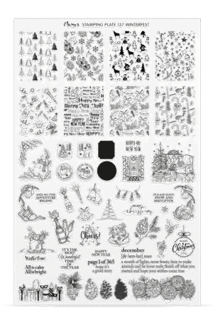 Stamping Plate -  137 Winterfest - Try On Sheet
