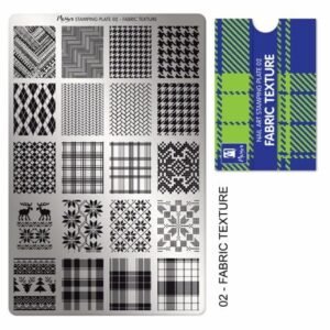 Stamping Plate - 002 Fabric Texture
