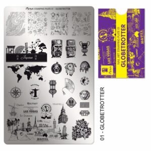Stamping Plate -  001 Globetrotter