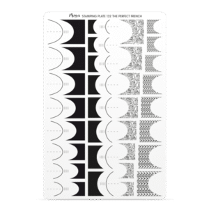 Stamping Plate -  132 The Perfect French - Try On Sheet