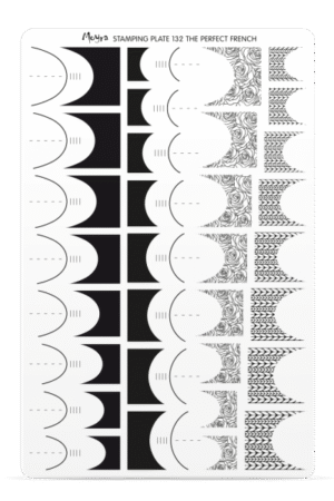Stamping Plate -  132 The Perfect French - Try On Sheet