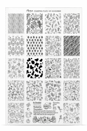 Stamping Plate -  150 December - Try On Sheet