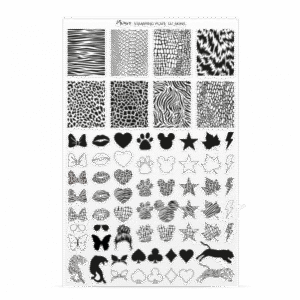 Stamping Plate -  131 Skins - Try On Sheet