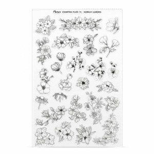 Stamping Plate -  075 Norka's Garden - Try On Sheet