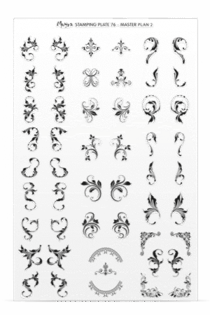 Stamping Plate -  076 Master Plan 2 - Try On Sheet