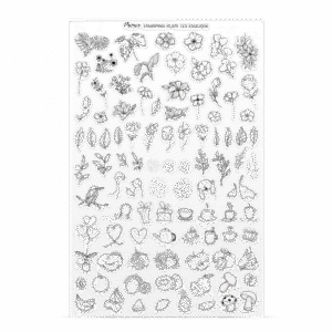 Stamping Plate -  125 Esquisse - Try On Sheet