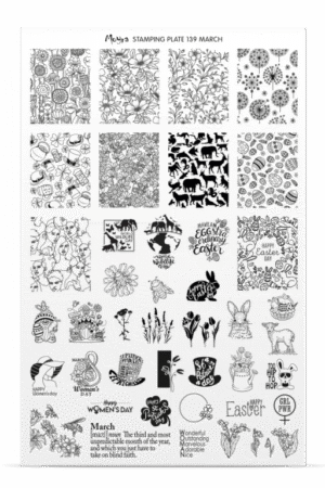 Stamping Plate -  139 March - Try On Sheet