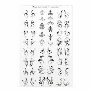 Stamping Plate -  072 Master Plan - Try On Sheet