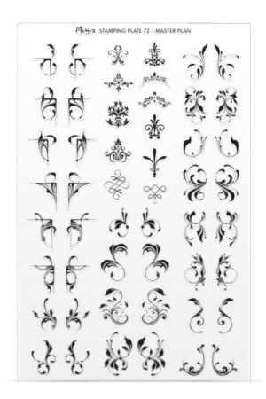 Stamping Plate -  072 Master Plan - Try On Sheet