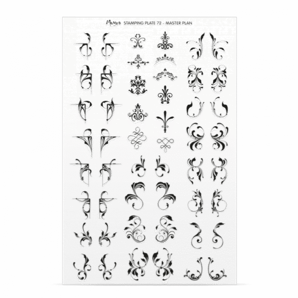 Stamping Plate -  072 Master Plan - Try On Sheet