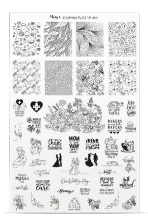 Stamping Plate -  141 May - Try On Sheet