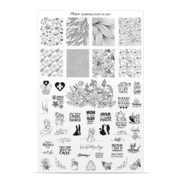 Stamping Plate -  141 May - Try On Sheet