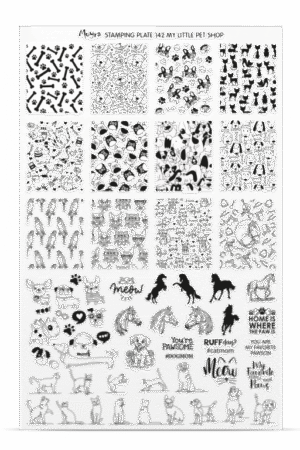 Stamping Plate -  142 My Little Pet Shop - Try On Sheet