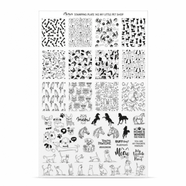 Stamping Plate -  142 My Little Pet Shop - Try On Sheet