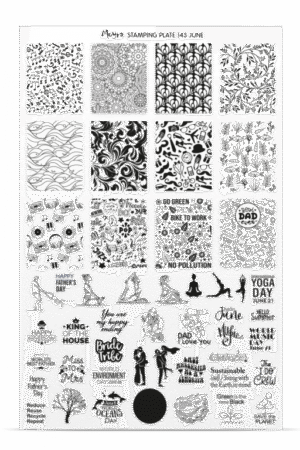 Stamping Plate -  143 June - Try On Sheet