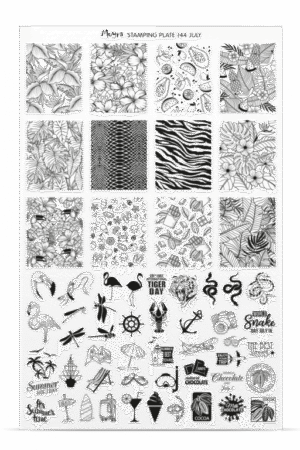Stamping Plate -  144 July - Try On Sheet
