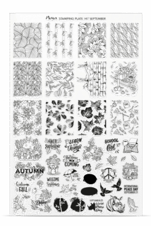 Stamping Plate -  147 September - Try On Sheet