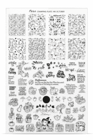 Stamping Plate -  148 October - Try On Sheet