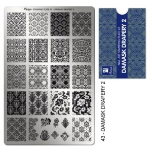 Stamping Plate - 043 Damask Drapery 2