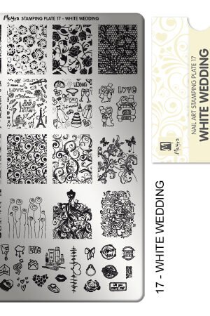 Stamping Plate - 017 White Wedding