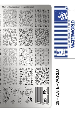 Stamping Plate - 029 Waterworld