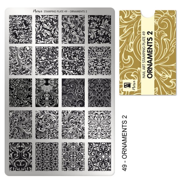 Stamping Plate - 049 Ornaments 2