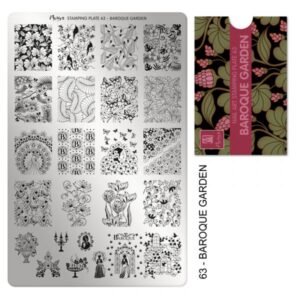 Stamping Plate - 063 Baroque Garden