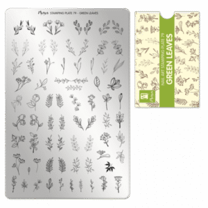 Stamping Plate - 079 Green Leaves