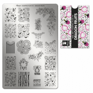 Stamping Plate - 090 Dragon Fruits