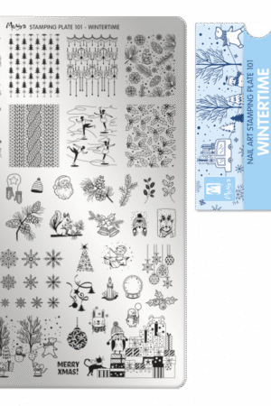 Stamping Plate -101  Wintertime