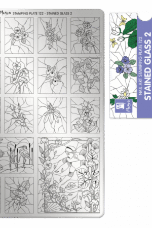 Stamping Plate - 122 Stained Glass 2