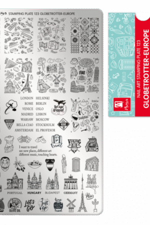 Stamping Plate - 123 Globetrotter Europe