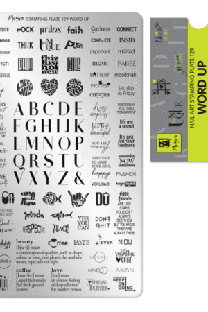 Stamping Plate - 129 Word Up