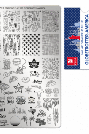 Stamping Plate - 133 Globetrotter America