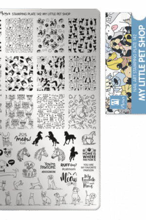 Stamping Plate - 142 My Little Pet Shop