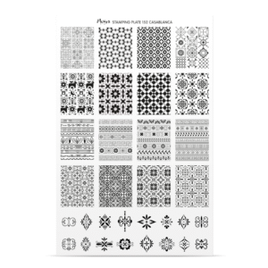 Stamping Plate -  152 Casablanca - Try On Sheet