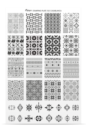 Stamping Plate -  152 Casablanca - Try On Sheet