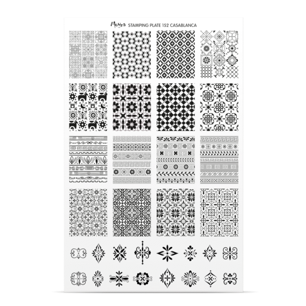 Stamping Plate -  152 Casablanca - Try On Sheet