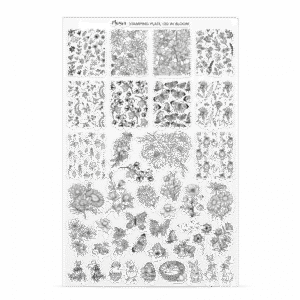 Stamping Plate -  130 - In Bloom - Try On Sheet