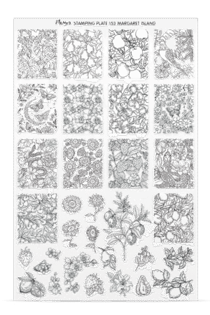 Stamping Plate Try On Sheet - 153 Margaret Island