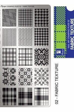 Stamping Plate - 002 Fabric Texture