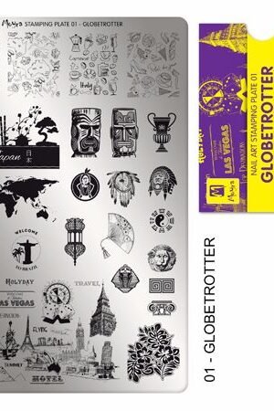 Stamping Plate -  001 Globetrotter