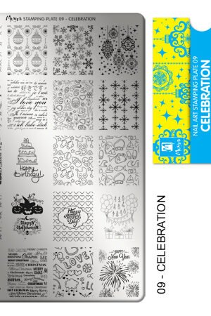 Stamping Plate - 009 Celebration