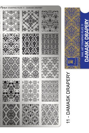 Stamping Plate - 011 Damask Drapery