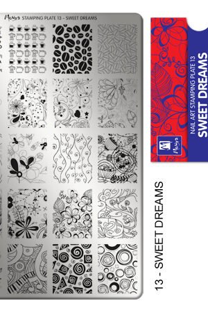 Stamping Plate - 013 Sweet Dreams