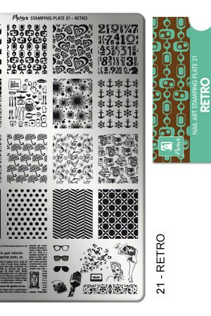 Stamping Plate - 021 Retro