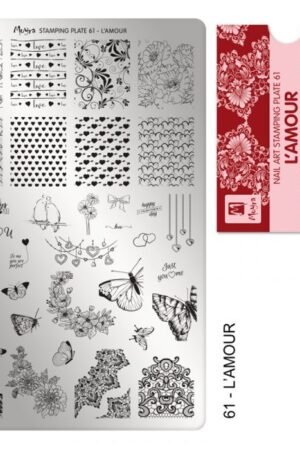 Stamping Plate - 061 L'Amour