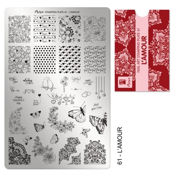 Stamping Plate - 061 L'Amour